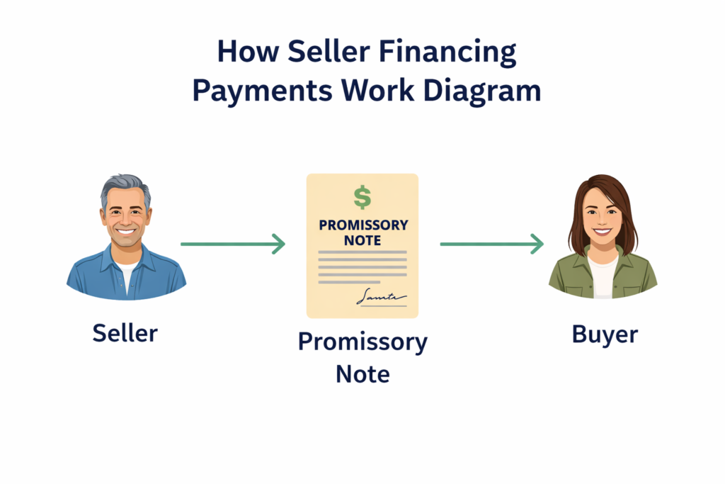 how seller financing payments work diagram